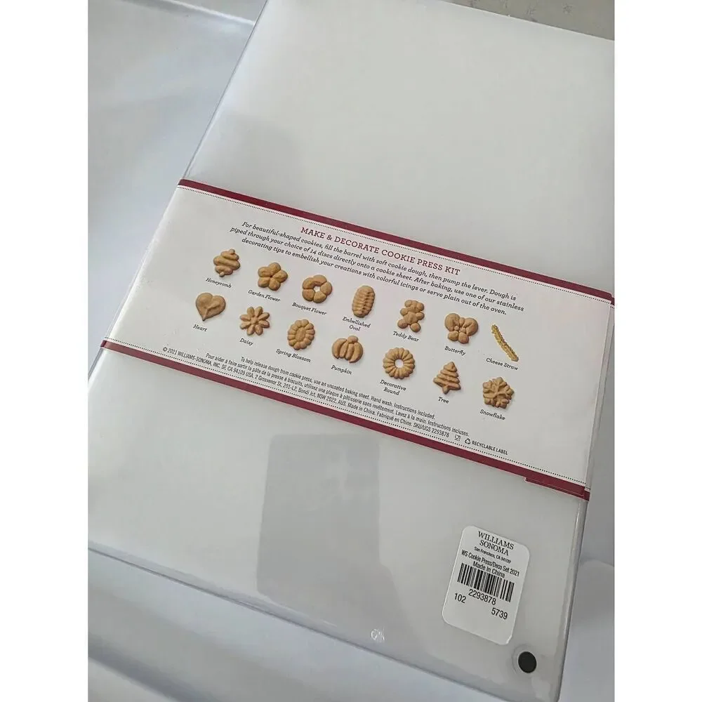 Kuhn Rikon Williams Sonoma Cookie Press Kit NEW